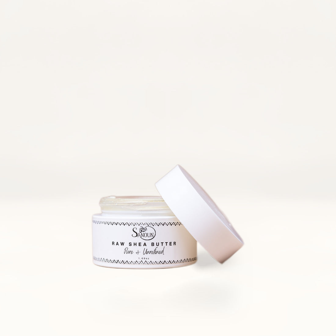Sanoun Mini Raw Shea Butter on cream card
