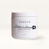Sanoun Moringa and Shea Hair Butter on cream card