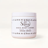 Sanoun Tahitian Vanilla Shea Body Creme on cream card