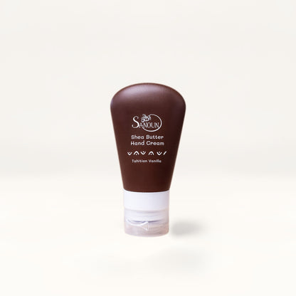 Sanoun Tahitian Vanilla Hand Cream on cream card